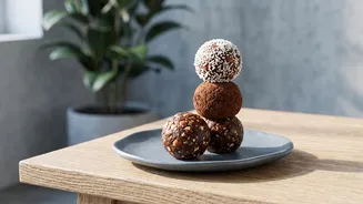 Crush 4 PM Hunger Fast Simple Date-And-Nut Balls And Roasted Flaxseed Mixes