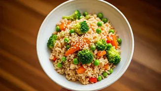 Shilpa Shetty's Speedy & Wholesome Brown Rice Veggie Fried Rice Recipe