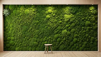8 Waterless Moss Wall Designs for a Serene & Stylish Indoor Oasis