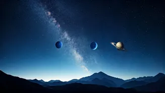 Celestial Dance: Moon, Saturn, & Neptune Align!