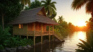 Eco Conscious Honeymoons Focus On Southern River Bamboo Stilt Cottages