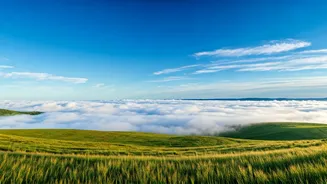 Catch Beautiful Cloud Cover Sweeping Over Vagamon Rolling Green Meadows