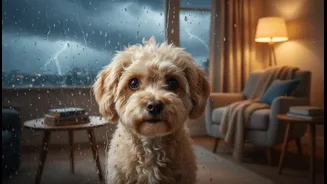 Why apartment pet isolation increases thunderstorm phobia risks during heavy rainy seasons