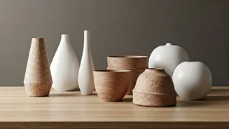 Earthy Weathered Clay Pots Topple Synthetic Vases Decor Trends