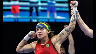 Bia Ferreira estreia com vitória em nova categoria na Copa do Mundo de Guiyang