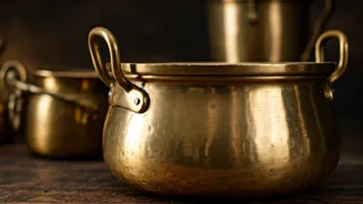 DIY Decor Hack: Upcycle Ancient Heavy Brass Cooking Pots