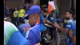 Heart of gold! Kohli picks up dropped Indian flag