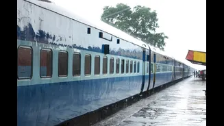 This Train In Karnataka Cuts Right Through NH-66 And Stops All Traffic