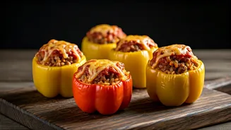 Air Fryer Stuffed Bell Peppers Are Packed With Flavour