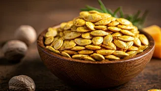 Try Cheesy Dairy Free Roasted Pumpkin Seeds For Healthy Snacking