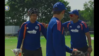 [WATCH] Vaibhav Sooryavanshi's first training session with India's senior squad
