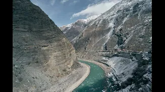 Spiti Valley transforms into a winter wonderland