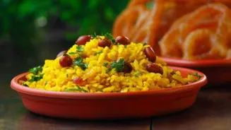 Poha with sprouts: A protein-packed breakfast