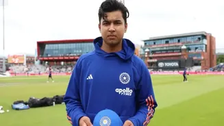 Youngest India Debutant Vaibhav Sooryavanshi Starts India Career With First-Ball Six Off Jofra Archer