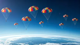Ten Parachutes Will Slow Gaganyaan Crew Module Safely