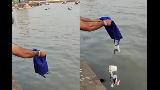 Mumbai Man Dumps Bag Of Waste Into Sea At Gateway Of India, Foreigner Reacts In Shock—‘What Is That?’