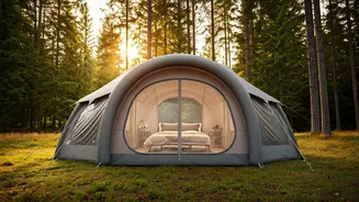 Instant Luxury: Discover Amazon's Inflatable Glamping Tent for Family Adventures!