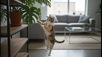 Cats Can Reach Plants That Seem Secure To Their Owners