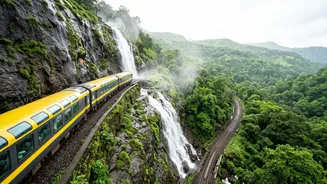 How Travel Enthusiasts Spot Cascading Ghat Waterfalls From Comfortable Scenic VistaDome Rail Seats