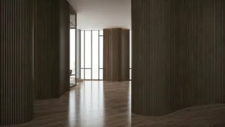 Inside Modern Indian Apartments Embracing Elegant Curved Walkway Layouts Now