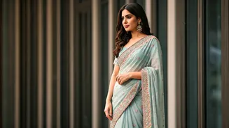 Raashii Khanna Embraces Pastel Indian Fashion
