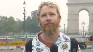 Delhiites ‘Embarrassed’ As Foreigner Talks About Delhi Smog; ‘Could Barely See The Sun’ | VIDEO