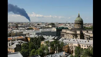 Russia Intercepts 25 Drones Near St Petersburg Amid Key Economic Forum
