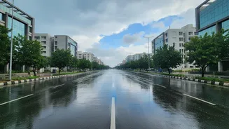 Rainfall Gives Delhi Temporary Relief from Fine-Particle Pollution
