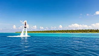 Flyboard in the Maldives for a Thrilling View