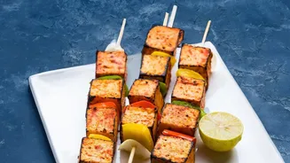 Healthy Indian Street Snacks How To Make Air-Fried Paneer Tikka And Bhel