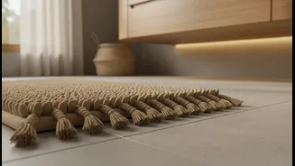 Make A Small Bathroom Feel Less Clinical With Texture And Soft Light