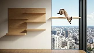 Install Multi Level Vertical Wall Bridges For High Rise Cats