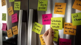 How to use refrigerator doors for habit formation