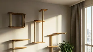 Install Multi-Level Vertical Cat Bridges On Empty Apartment Walls