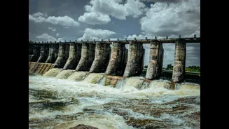 Heavy Rainfall Causes Dam Overflow in India