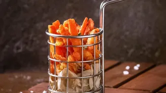 Chaat Fries And Halwa With Sweet Potato: Crispy Fries With A Sweet Potato Twist
