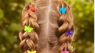 Use butterfly clips to make your hairstyle stand out