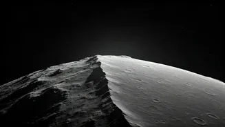 Lunar Landscapes Revealed: Explore the First Quarter Moon's Mountain Shadows Tonight!