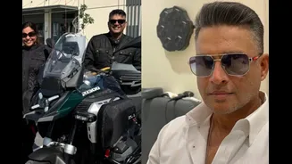 R Madhavan Flaunts New Salt-And-Pepper Look In Dubai, Takes Bike Ride With Wife Sarita | PHOTOS