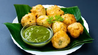 Green Chutney Pairs Naturally With Maharashtra's Suralichi Vadi