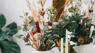 Enhance your room decor with dried florals