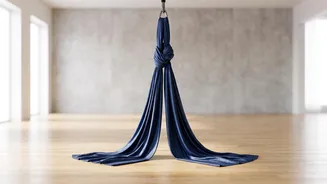 Aerial Yoga Combines Strength, Flexibility and Concentrated Control