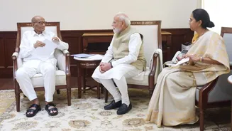 सर्वात मोठी बातमी ! शरद पवार पंतप्रधान नरेंद्र मोदींना भेटले; काय झाली चर्चा?