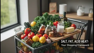 The Four--Part Framework Can Guide Shopping As Well As Cooking