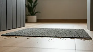 Use Minimalist Diatomaceous Earth Entryway Mats Against Mud Swirls