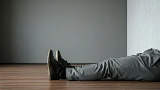 Blast Sedentary Fatigue Performing Quick Wall Sits At Work