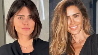Carolina Dieckmann abandona cabelão loiro e surge irreconhecível