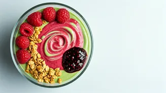Gourmet Matcha Raspberry Chia Yogurt Bowl: A Deliciously Healthy Creation