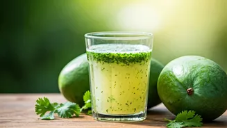 Swap High Sugar Soda For Coriander Raw Mango Ice Blends
