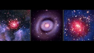 NASA’s Chandra observatory reveals red, white and blue universe in new cosmic images